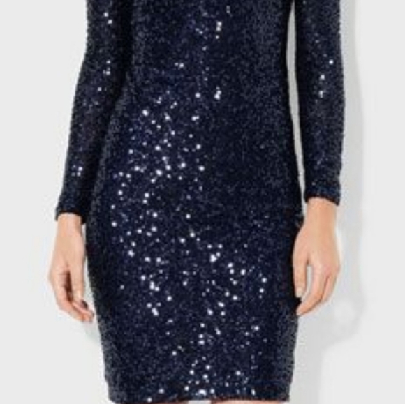 Ralph Lauren Sequin dress in navy size 2 - Picture 3 of 5